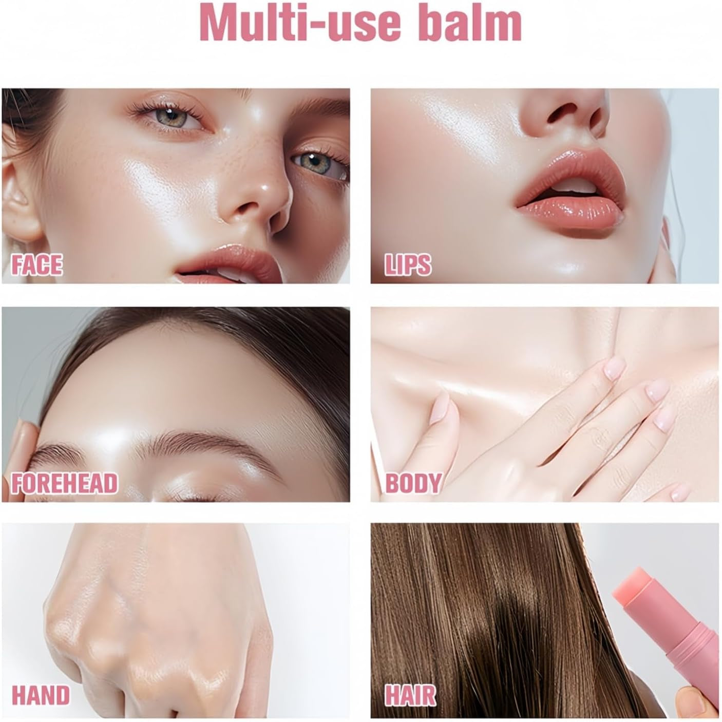 2PCS Wrinkle Multi Collagen Wand Stick-Deep Wrinkle Filler Collagen Stick for Face,Lip & Neck-Lip Balm Multi-Functional Paste Stic/K with Anti-Aging Hydration&All-Day Moisturising,Natural Ingredients