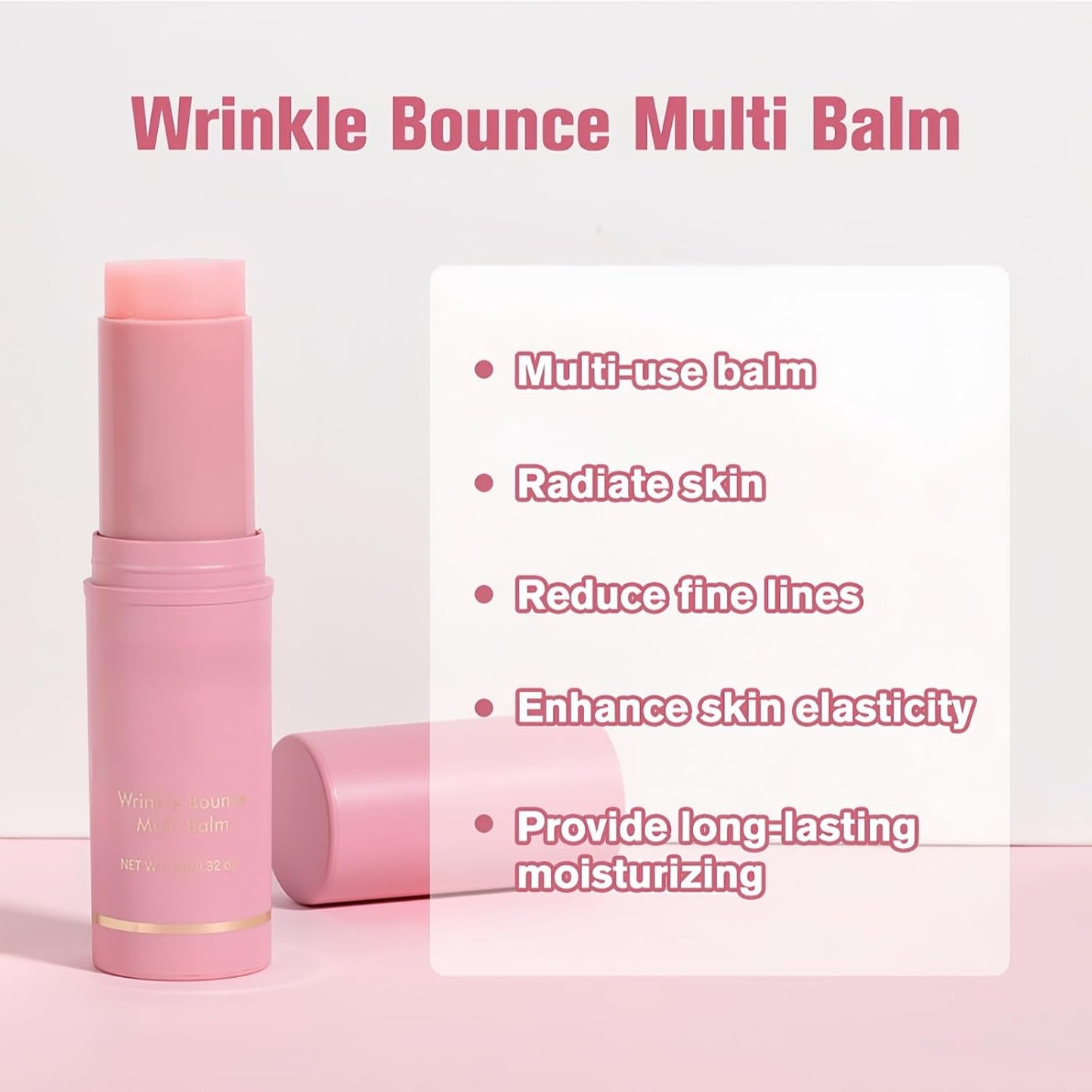 2PCS Wrinkle Multi Collagen Wand Stick-Deep Wrinkle Filler Collagen Stick for Face,Lip & Neck-Lip Balm Multi-Functional Paste Stic/K with Anti-Aging Hydration&All-Day Moisturising,Natural Ingredients