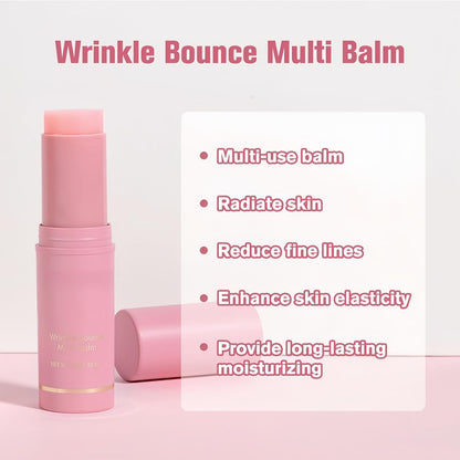 2PCS Wrinkle Multi Collagen Wand Stick-Deep Wrinkle Filler Collagen Stick for Face,Lip & Neck-Lip Balm Multi-Functional Paste Stic/K with Anti-Aging Hydration&All-Day Moisturising,Natural Ingredients
